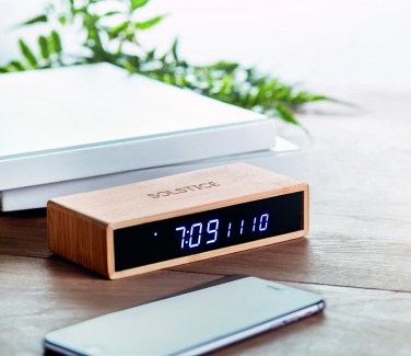 Logotrade corporate gift image of: Wireless charger in bamboo 5W